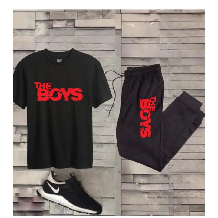 New%20THE%20Boys%20Printed%20Tracksuit%20for%20men%20Half%20sleeves%20round%20neck%20Trendy%20T%20shirt%20&%20comfortable%20trouser%20black%20-%20Image%203