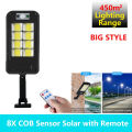 213LED Solar Light Led Outdoor Solar Lamp PIR Motion Sensor With Remote Control. 