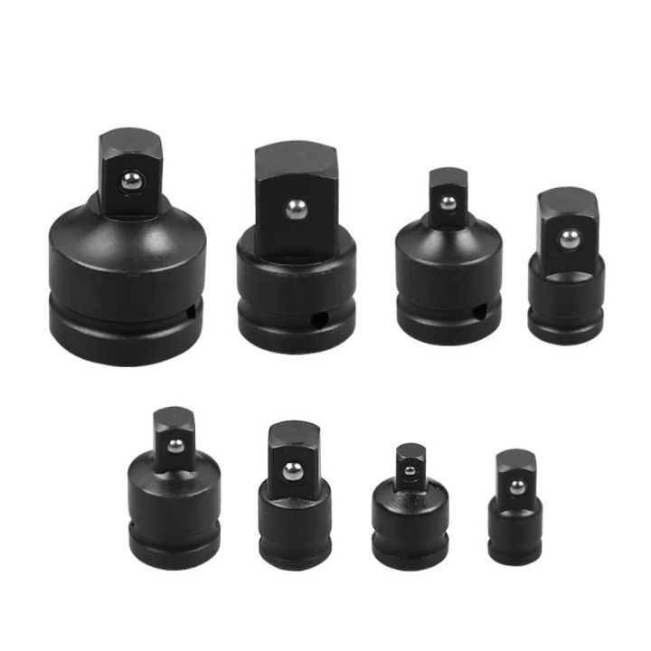 1Pcs Durable Air Impact Socket Socket Adapter 1/2" 3/4" 3/8" 1" Drive Square Sleeve Ratchet Wrench Adapter Hand Pneumatic Tool Universal Converter Joint
