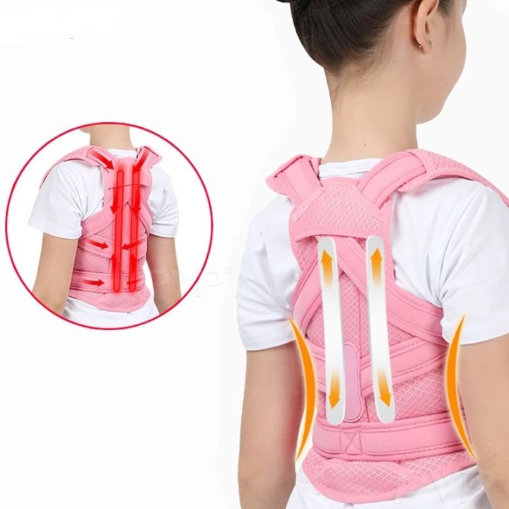 Back Corset Posture Corrector Belt Shoulder Support Waist Brace Adjustable Back Posture Correction for Adults KidsFor Girl Boy