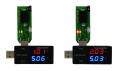 WikiTech 1A & 2A USB Port Selectable Discharge Load Tester Digital Current Voltage Meter Tester With Switch & LED. 