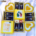 Exploson Chocolate`s Gift Box  | With 16 Big Chocolate`s | For Valentine`s Day Gift , Birthday Gift For Girl`s and Boy`s , Eid Gift. 