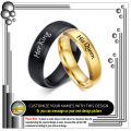 2 Customized Engraved Name Rings, Fashion Jewellery. 