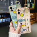 dienya For Oneplus Nord CE 2 Case With Wristband Cartoon Cute Emoticon  New Design Thin Shockproof Phone Case Pattern Plating Silicone Casing Full Cover Camera SoftCase Protection Cases. 