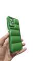 Infinix Zero X Neo Soft Matt Puffer Down Jacket Back Cover with Camera Protection Durable Silicone/TPU Material. 