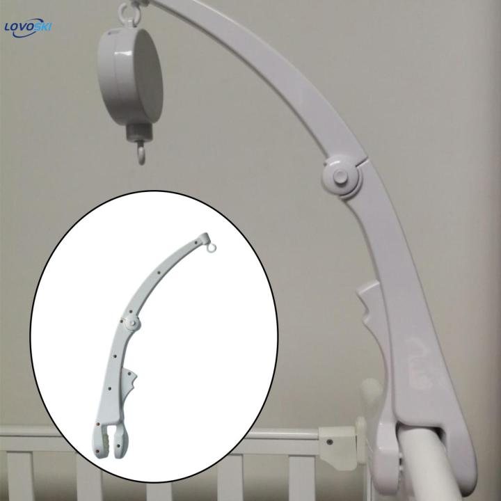 DIY Infant Baby Crib Bell Holder Rattles Hanging 360 Degree Rotate Arm Bracket Adjustable