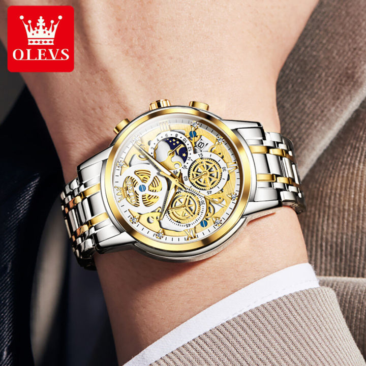 OLEVS%20Watch%20for%20Men%20%20Waterproof%20Trendy%20Hollow-Carved%20Design%20Stainless%20Steel%20Chronograph%20Luminous%20multifunctional%20Watch%209947%20-%20Image%203