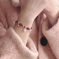 Miaojiang girl hand-woven red rope bell bracelet, Chinese style, ethnic temperament, versatile honmei bracelet. 
