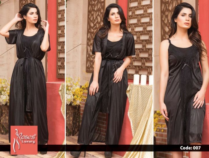 Sexy Nighty Set 2 Piece Women / Romantic Night Dress / Hot Bridal Night Suit For Girls