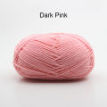50g Multi Color Milk Silk Acrylic Blend Knitting Yarn Soft Warmth Skin Friendly DIY Knitted Cashmere Yarns for Crochet Supplies. 