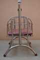 New Born Baby Silver Chrome Baby Swinging Cradle with Soft Mattress Bed. 