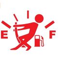 Funny Car Stickers High Gas Consumption Decal Fuel Gage Empty Vinyl 3 Color. 