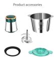 2L Electric Food Processor - Home Kitchen Meat Grinder & Food Mill Blender with 4 Sharp Blades, Fast & Slow 2-Speed Stainless Steel Table Mincer Chopper Shredder Machine, For Meat, Fruit, Onion, Peanut, Ginger, Chili, Nuts, Vegetable. 
