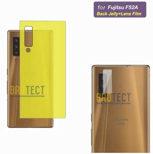 Pack of 2 Fujitsu Arrows F52A Back Jelly Protector + Camera Lens ...