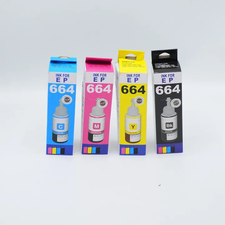 Inkjet Refill Ink for HP, Epson, and Canon Printers - 4 Colors (Cyan ...