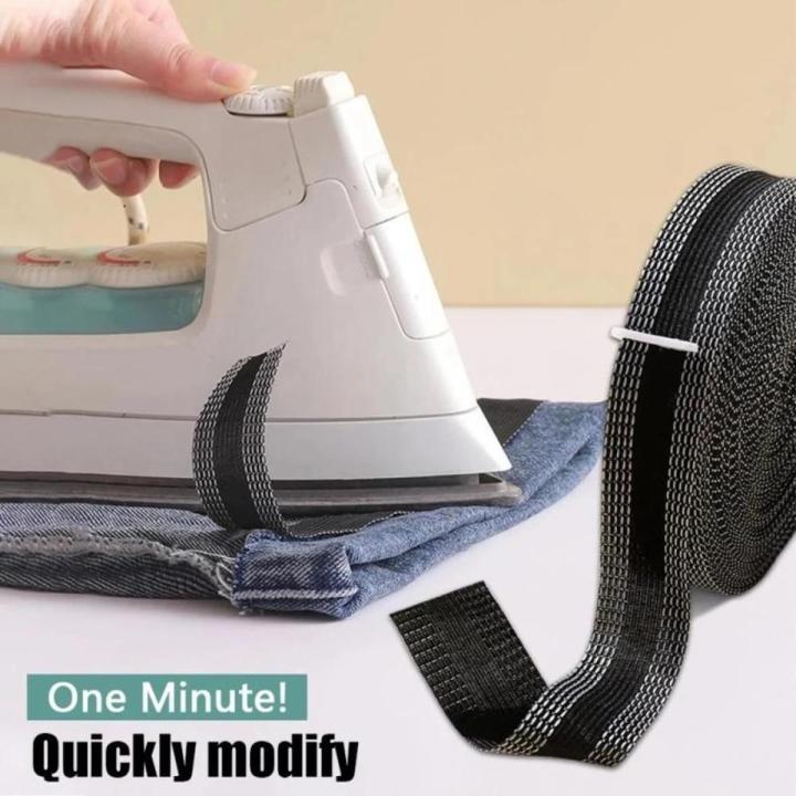 Hem Suit Trousers Paste Self-Adhesive DIY Mouth Sewing Jeans Shorten Pants Iron-on