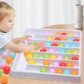 Color Sorting Ball Game Early Development Rainbow Balls Sensory Game Girls Preschool Ages. 
