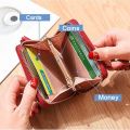 Imported Short Hand Purse for Women Mini Wallets PU Leather Hand Clutches for Ladies with Zipper ATM Card Holder Purse for Shopping and Casual. 