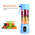 USB Rechargeable Juicer Blender 6 Blades Electric Blender Mini Portable Personal Size Juicer Cup USB Rechargeable Mixer 380ml Food Grade Water Bottle Portable Fruit Juicer Machine. 