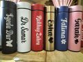 CUSTOMIZE Name Water Bottle 500ml with LED Temperature Display | Imported Stainless Steel Hot & Cold Water Bottle for Boys Girls & Kids, Sports & Gym, Water Bottle for School | Thermos Flask | (Half liter). 