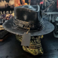 Creepy Cowboy Hat Halloween Costume Hat Western Style Hat Skull Cowboy Hat Stylish Ornament Halloween Cowboy Hat. 