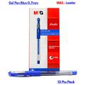 M&G Leader Gel Pen 0.7mm Blue Gel Pen ( 12 Pcs Pack ). 