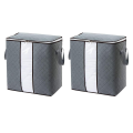 PACK OF 3 - Cloth Storage Closet Organizer Bag – Water-resistant – Baby Zipper Box - Wardrobe Space Saver - Portable Travelling Gadget for Camping & Outdoor Use Clothing Organiser. 