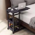 Wooden Adjustable Laptop Table For Sofa, Bed ,Study Table and dining  , Office table With Wheels Multi Functional. 