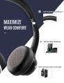 Mpow HC5 Bluetooth Headset V5.0, Wireless Headphones with Dual Microphone, CVC8.0 Noise Canceling, 22+Hrs Talk Time, Soft Ear Pad, Wireless Business Office Headset for Calling, Music (Wired Optional), over 200 hours standby time. 