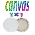1 Piece Of 10X10 Inches Round Canvas For Painting - Canvas Board. 