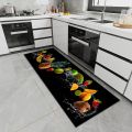 Fruit And Vegetable 3D Print Pattern Non-slip Kitchen Rugs Kitchen Floor Mat Hallway Entrance Door Mat Bathroom Carpet Alfombra. 