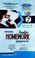 Homework Register with Self Assessment for Summer Vacation for Class 7. 