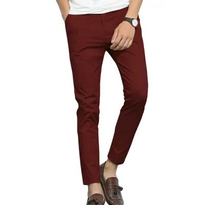 Cotton Jeans Pants for Boys New Fashion Maroon Color