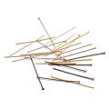 【200+pcs】 Flat Head Pins 16 20 30 35 40 45 50 mm Headpins For Jewelry Findings Making DIY Supplies. 