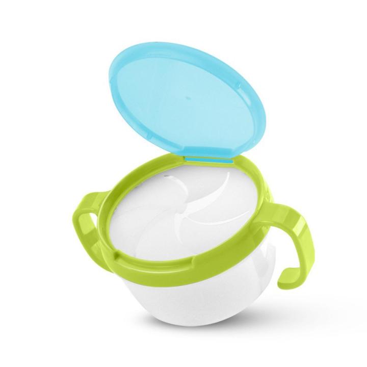 Kids Snack Cup Baby Anti-spill Bowl Spill-proof Baby Double-handle Snack Container Biscuits Bowl Toddler Feeding Bowl