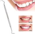 Professional Dental Tarter Scraper Tool Pick, Double Ended Tartar Plaque Remover for Teeth, Tooth Scraper - Added Tooth Cleaning at Home - 100% Stainless Steel, 6.5" Length (6.5 Inch (Pack of 1)). 