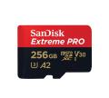SanDisk EXTREME PRO 256GB - MicroSDXC / 200MB/ A2 / UHS-I / U3 / V30 / C10 - SDXC MicroSD Memory Card - For Action Cam / Drones / Helicam. 