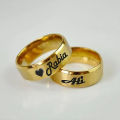 CUSTOMIZED COUPLE NAME RING WITH GIFT BOX PACKING (PERFECT GIFT TO SEND YOUR WIFE , HUSBAND , FIANCE OR ANY ONE). 