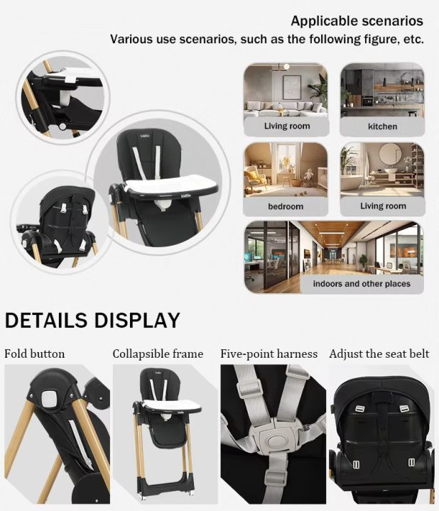 Kidilo%20Baby%20Dining%20Chair,%202%20in%201%20Height%20Adjustable,%20Foldable%20with%20360%C2%B0%20Swivel%20Wheels,%20Suitable%20for%206%20Months%20to%206%20Years%20Old%20-%20DC01%20-%20Image%208