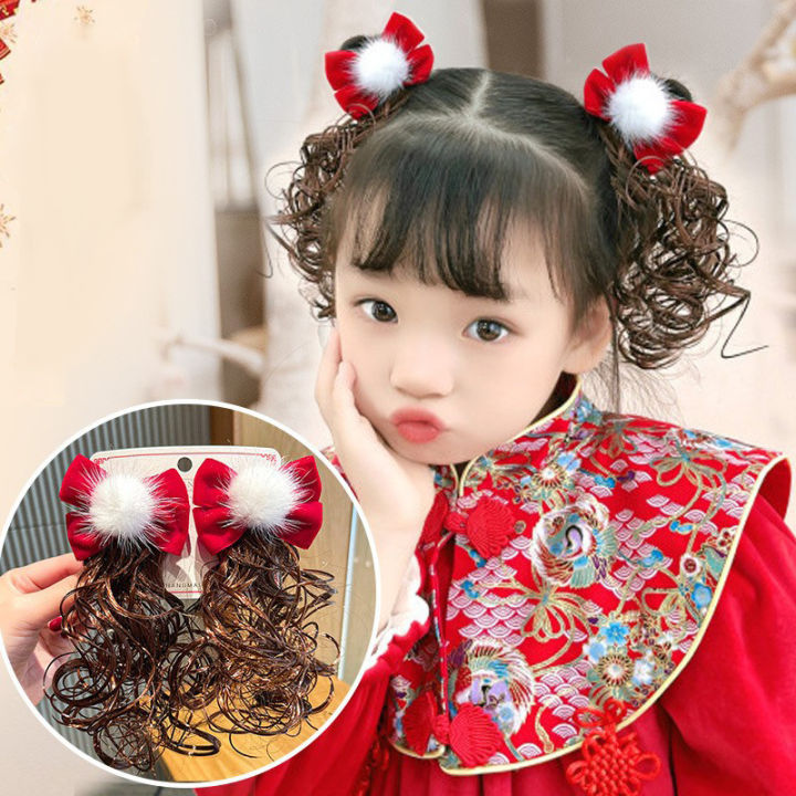 1Pair%20Cute%20Bow%20Wigs%20Baby%20Hair%20Pins%20Sweet%20Pearl%20Flower%20Pompom%20Girls%20Side%20Hair%20Clips%20Chinese%20Style%20New%20Year%20Hair%20Accessories%20-%20Image%204
