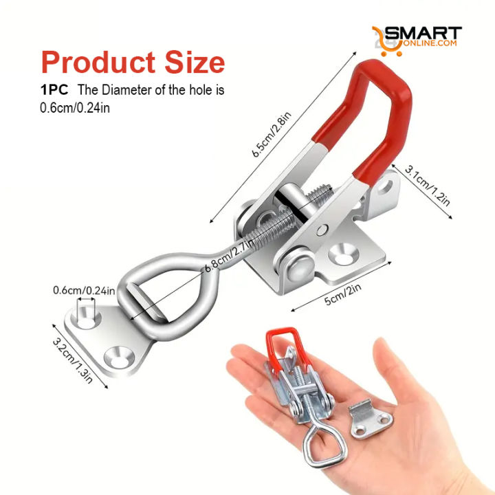 Heavy%20Duty%204002%20Pull%20Latch%20Clamp%20-%20Adjustable,%20Quick%20Release%20Latch%20with%20249.48KG%20Holding%20Capacity%20for%20Smoker%20Lids%20&%20Jigs%20-%20Image%202
