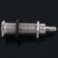 2X Electric Guitar Jack Chrome Threaded Cylinder Output Input Jack Plug Sockets 1/4 Inch for Electric Guitar. 