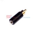 1PCS - 3.5mm Female Mono Plug To RCA Male Jack Audio Adapter Connector. 