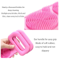 1pc Silicone Body Scrubber Bath Brush Shower Exfoliating Brush Belt Back Scrub Body Cleaner Cleaning Strap Bathroom Accessories. 