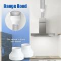 Abs Duct Reducer High-Performance 6 To 4 Inch Lightweight Duct Increaser White Air Duct Adapter for Hvac Systems Dryer Vent. 
