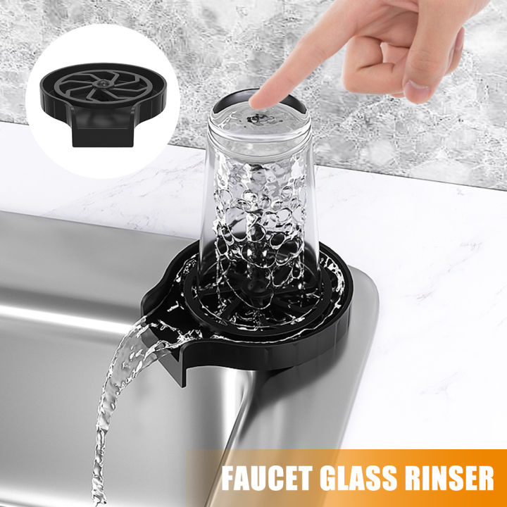 Glass Rinser Automatic Dishwasher High Pressure Faucet Glass Rinser Automatic Cup Washer Bar Kitchen Beer Ktv Milk Tea Cup Cleaner Tool Sink Accessories Gadgets