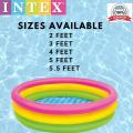 INTEX Swimming Pool for kids 3 ft, 4 ft, 5ft, 6ft, 8ft, 12 feet Baby Bath tub. 