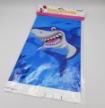 Shark Theme Table Cover - 108 cm by 180 cm - Plastic Table Cover - Blue Color - Unisex Theme - Pack Of 1 Table Cover. 