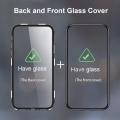 【Miga Plaza】 For Huawei Mate 20 Pro Magnetic Case 360 Front+Back double-sided 9H Tempered Glass Case For Huawei Mate 20 Pro Metal Bumper Case. 