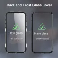 【Miga Plaza】 For Huawei Mate 20 Pro Magnetic Case 360 Front+Back double-sided 9H Tempered Glass Case For Huawei Mate 20 Pro Metal Bumper Case. 